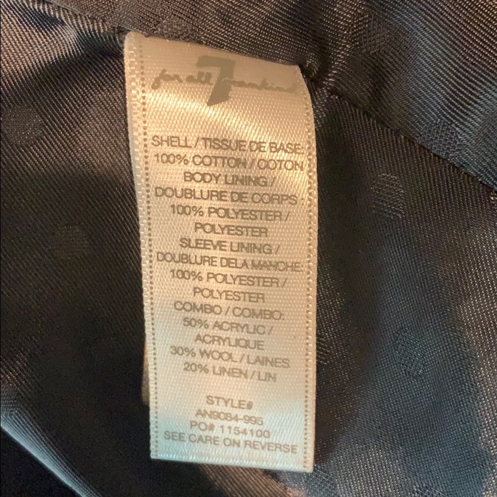 7 for all Mankind Jacket - Picture 4 of 4